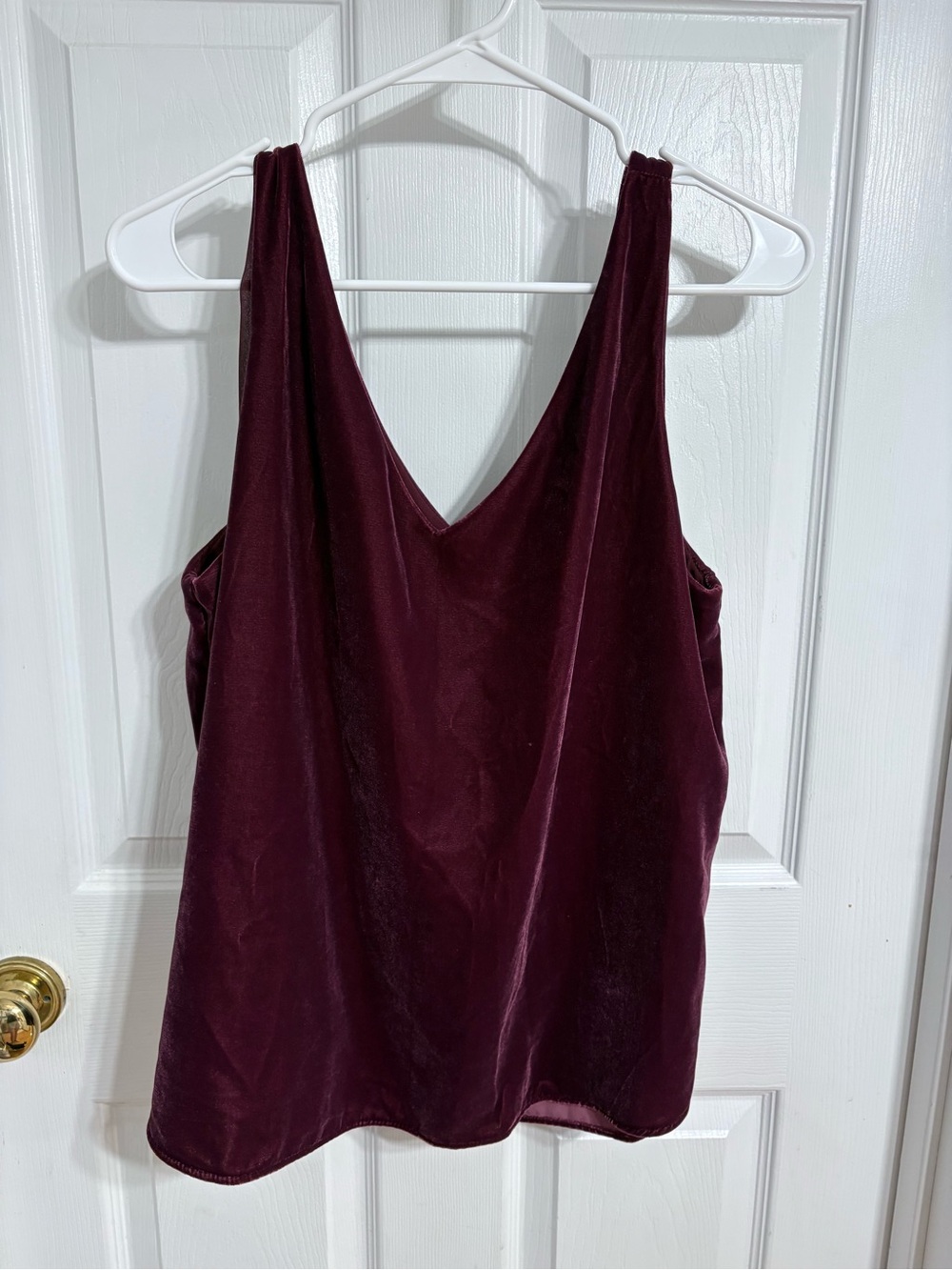 Loft Velvet V-Neck Tank Top